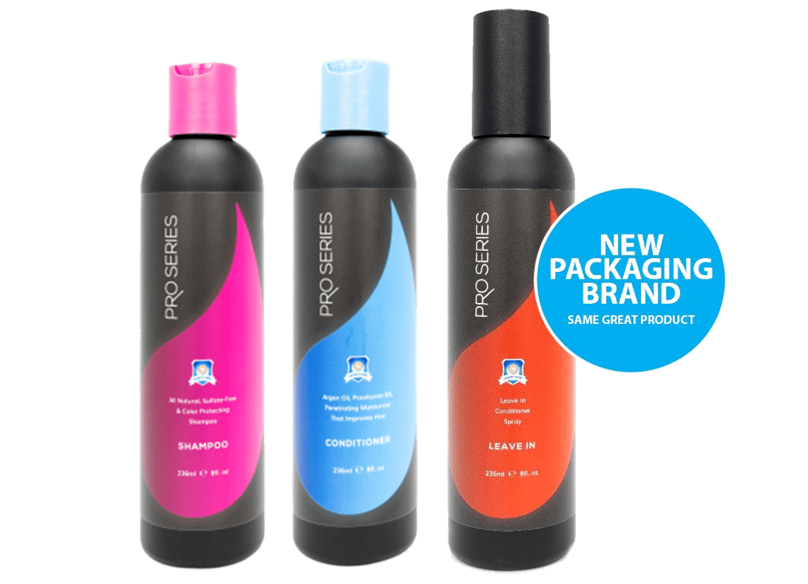 Pro Series Bundle - 8oz Bottles – Shampoo, Conditioner, Leave-In Conditioner